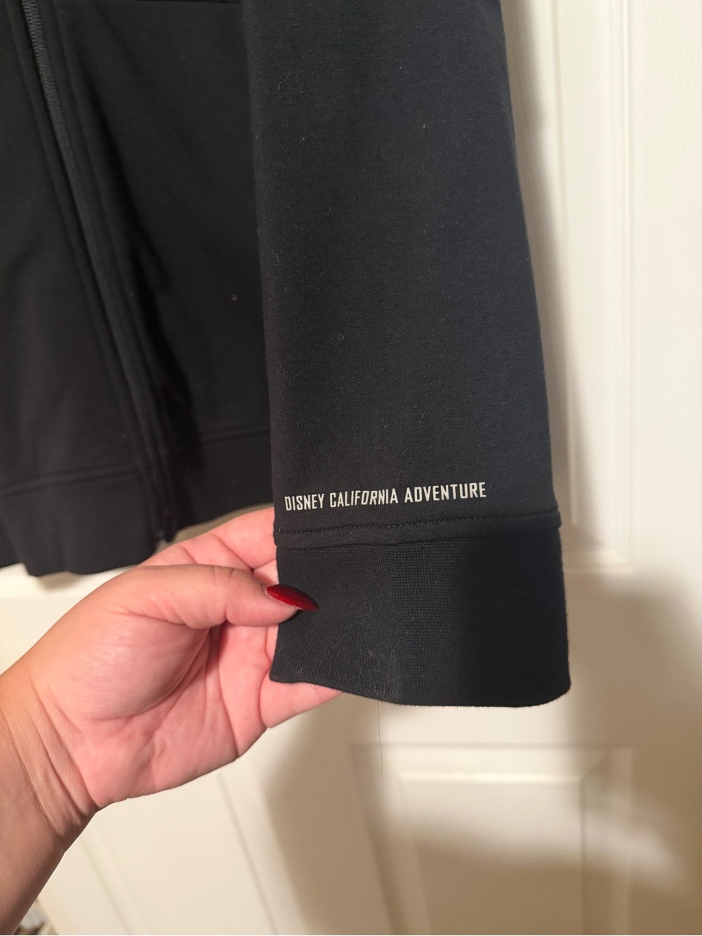 Marvel Black Zip-Up Hoodie with Subtle Text Detail - Picture 2 of 6